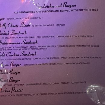 Aspen Lodge Bar & Grill menu 2